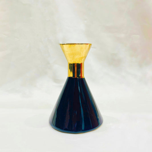 Luxury Black and Gold Decorative Vase